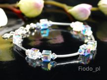 DELIKATNA KOSTKA NA RURKACH SWAROVSKI