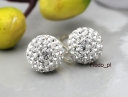 KOLCZYKI KULE, KULKI 1,2 CRYSTAL