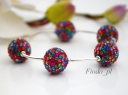 BRANSOLETKA KULKI 1,4 CM SWAROVSKI MULTI