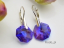 KOLCZYKI OCTAGON VIOLET AB 14MM