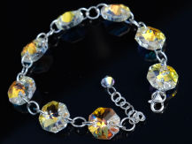 BRANSOLETKA OCTAGON KAMIENIE 12 MM SWAROVSKI