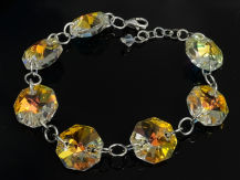 BRANSOLETKA OCTAGON DUŻE KAMIENIE 14 MM SWAROVSKI