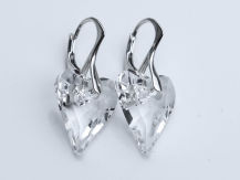 KOLCZYKI SERCE CRYSTAL WILD HEART