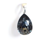 SWAROVSKI DELIKATNY WISIOREK SILVER NIGHT W SREBRNEJ OPRAWIE
