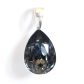 SWAROVSKI DELIKATNY WISIOREK SILVER NIGHT W SREBRNEJ OPRAWIE