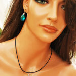 WISIOREK MIGDAŁ BLUE ZIRCON AB 22 MM - 4