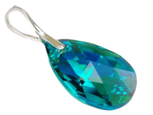 WISIOREK MIGDAŁ BLUE ZIRCON AB 22 MM