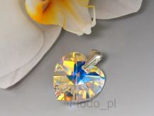 WISIOREK SERCE SWAROVSKI OPALIZUJĄCY