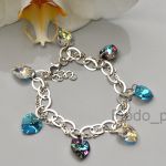 EXTRA BRANSOLETKA KOLOROWE KAMIENIE SWAROVSKI - 2