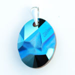 Jean Paul Gaultier for Swarovski wisiorek Metallic blue - 2