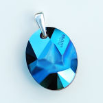Jean Paul Gaultier for Swarovski wisiorek Metallic blue - 4