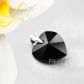 WISIOREK SERCE SWAROVSKI CZARNY