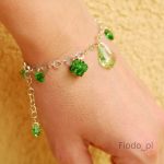 BRANSOLETKA W ZIELENIACH SWAROVSKI - 2