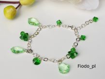 BRANSOLETKA W ZIELENIACH SWAROVSKI