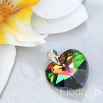 WISIOREK SERCE SWAROVSKI ZIELEŃ - 2