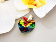 WISIOREK SERCE SWAROVSKI ZIELEŃ