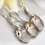 KOMPLET MAŁE MIGDAŁY EFEKT SILVER SHADE - 7