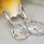 KOLCZYKI MAŁE MIGDAŁY CRYSTAL - 2