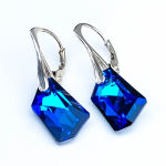 KOLCZYKI DE ART BERMUDA BLUE SWAROVSKI  - 5