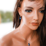 KOLCZYKI DE ART BERMUDA BLUE SWAROVSKI  - 8