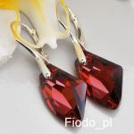 KOLCZYKI GALACTIC RUBY NOWOŚĆ!! - 3