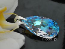 WISIOREK MIGDAŁ STRASS BLUE AB 38 mm