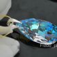 WISIOREK MIGDAŁ STRASS BLUE AB 38 mm