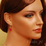 KOLCZYKI MAŁE MIGDAŁY ASTRAL PINK  - 3
