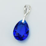 Wisiorek piękny szlif kobalt  majestic blue kryształ Swarovski - 2