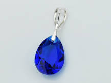 Wisiorek piękny szlif kobalt  majestic blue kryształ Swarovski