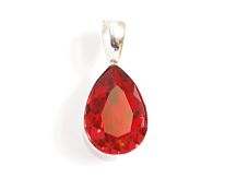 WISIOREK SWAROVSKI SCARLET PORZĄDNA SREBRNA OPRAWA 