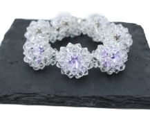 BRANSOLETKA Z KORONKOWYCH OCZEK CRYSTAL