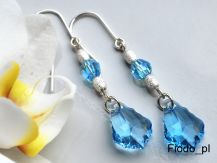 DŁUGIE KOLCZYKI BAROK AQUAMARINE