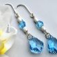 DŁUGIE KOLCZYKI BAROK AQUAMARINE