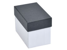 Pudełko duże na bransoletki lub zegarek czarno-biały 55x85x65 mm