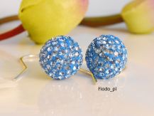 KULE 1,2MM Z CYRKONIAMI  LIGHT SAPPHIRE