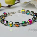 BRANSOLETKA KORALIKI SWAROVSKI VITRAIL MEDIUM - 2