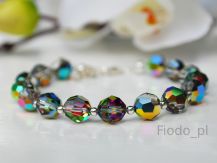 BRANSOLETKA KORALIKI SWAROVSKI VITRAIL MEDIUM