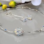 KOLIA ŚLUBNA Z UROCZYCH KORALIKÓW SWAROVSKI - 7
