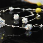 KOLIA ŚLUBNA Z UROCZYCH KORALIKÓW SWAROVSKI - 4
