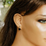Sztyfty szlifowane koła czarne 8 mm Swarovski Crystals - 6