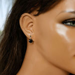 Sztyfty szlifowane koła czarne 8 mm Swarovski Crystals - 5