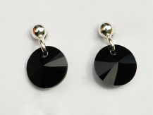 Sztyfty szlifowane koła czarne 8 mm Swarovski Crystals
