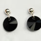 Sztyfty szlifowane koła czarne 8 mm Swarovski Crystals