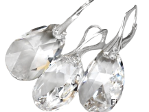 KOMPLET MIGDAŁ CRYSTAL 22MM