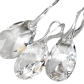 KOMPLET MIGDAŁ CRYSTAL 22MM