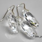 DUŻY MIGDAŁ CRYSTAL SWAROVSKI KOMPLET 28MM - 2