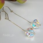 DŁUGIE KOLCZYKI KULKA CRYSTAL AB - 6