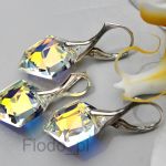 KOLCZYKI+WISIOREK COSMIC  KAMIENIE SWAROVSKI - 3