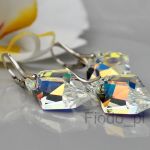 KOLCZYKI+WISIOREK COSMIC  KAMIENIE SWAROVSKI - 2